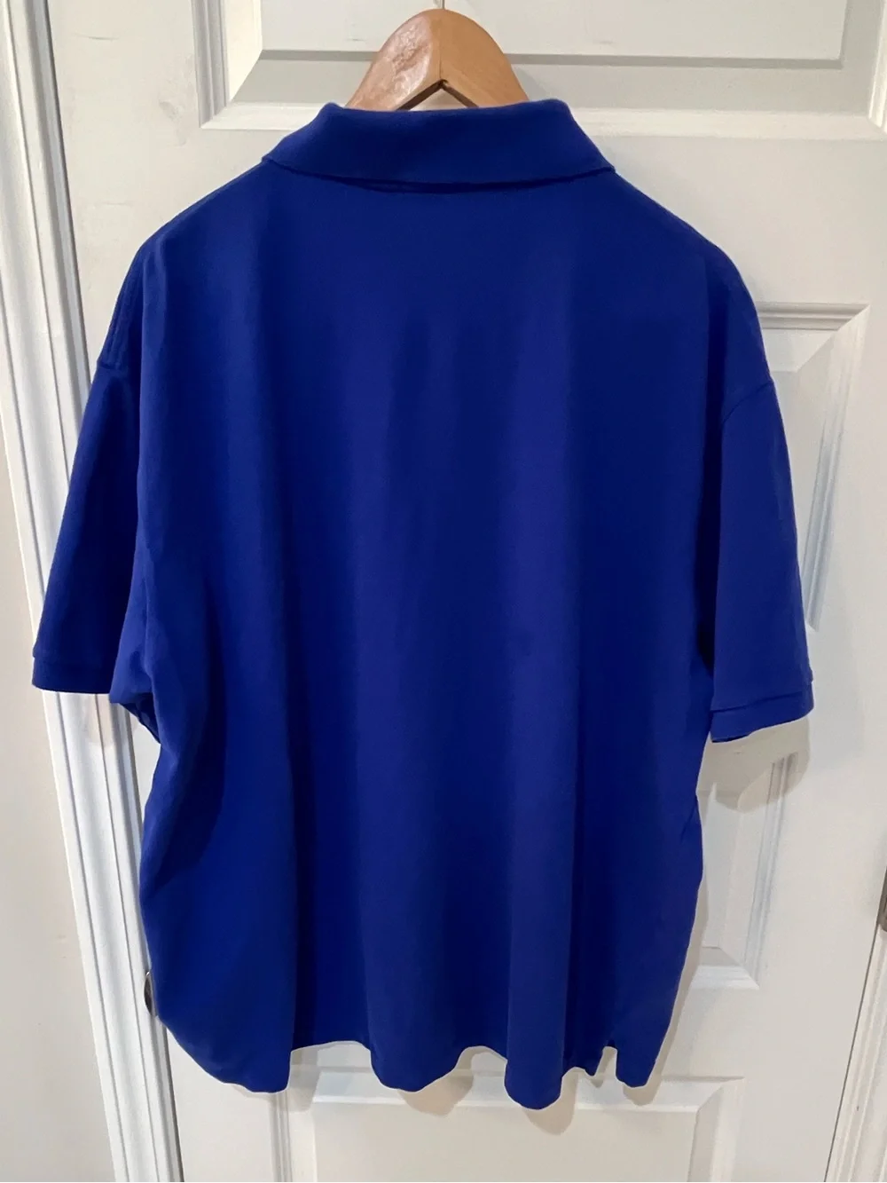 Polo Ralph Lauren Mens 2XB Blue Pique Cotton Classic Fit Short Sleeve Polo Shirt